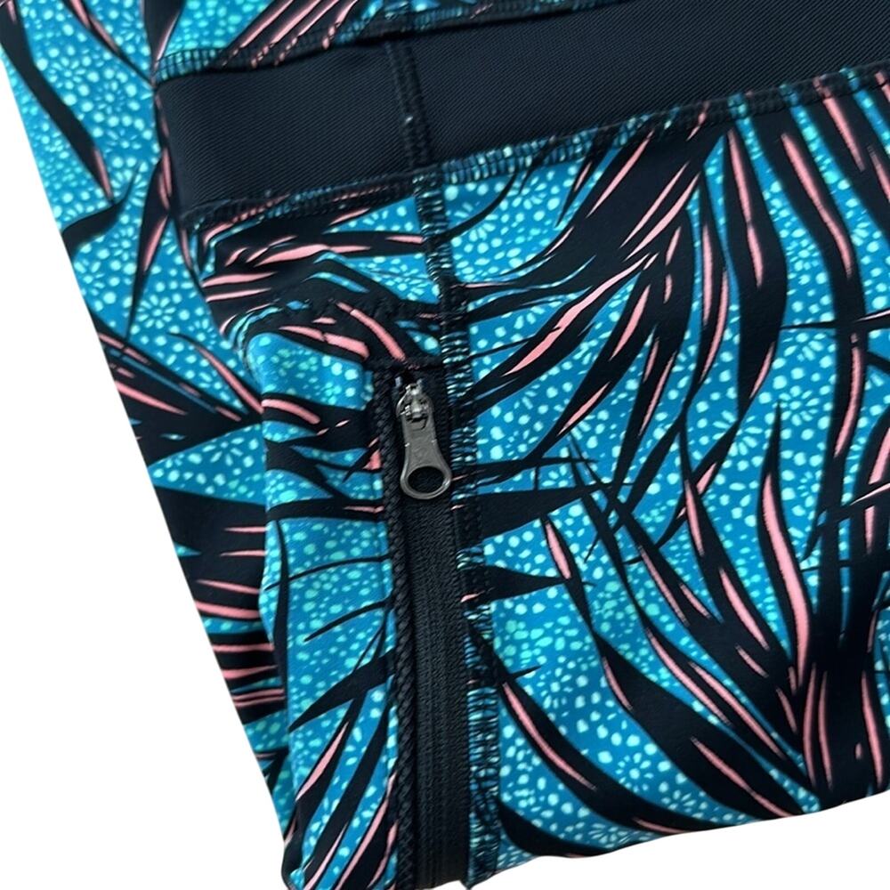 Lululemon Inspire Tight II Women's Size 4 Palm Lace Tofino Teal Multi Stretch - Picture 4 of 7